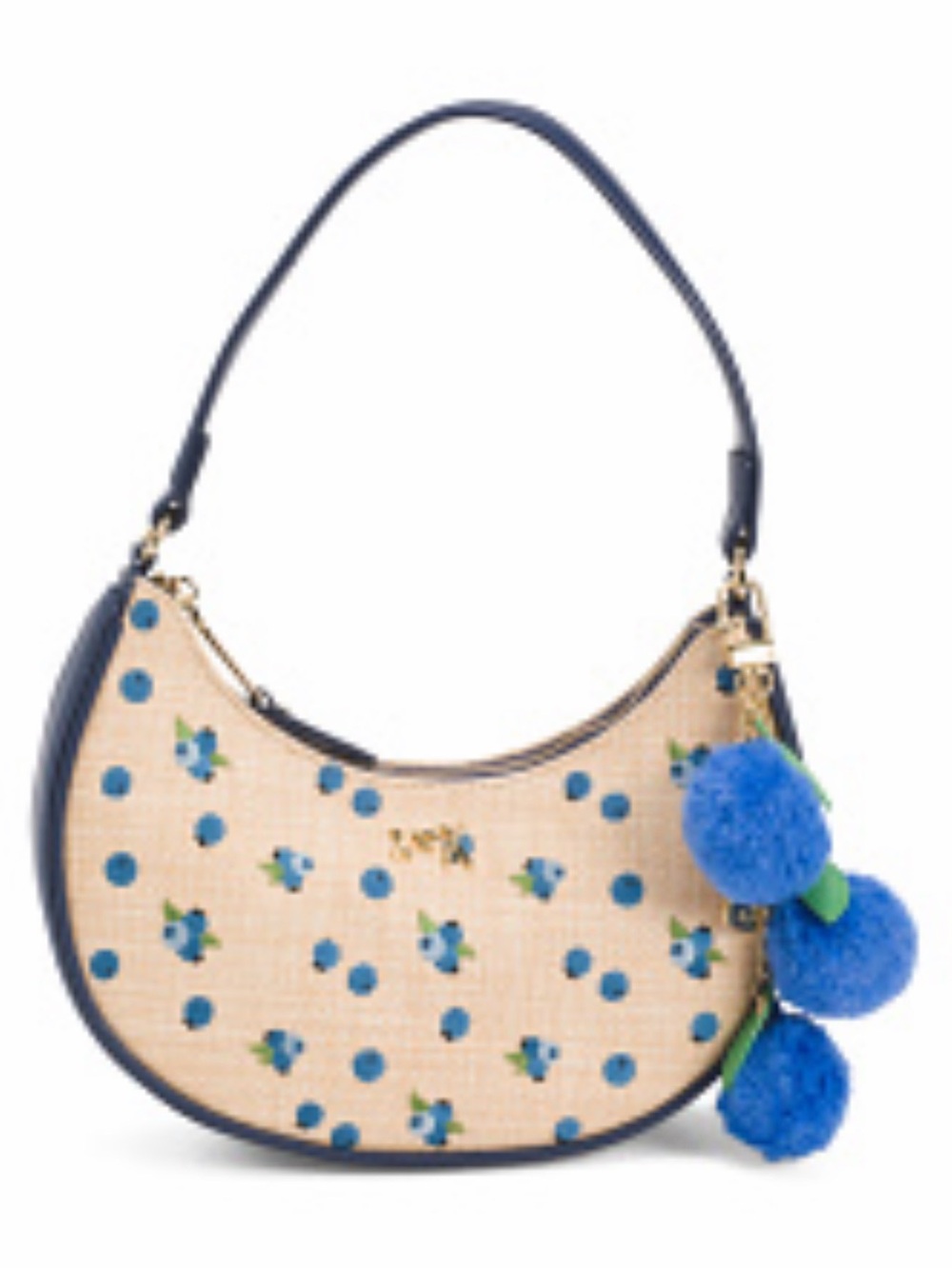 Betsey Johnson Blueberry Crescent Shoulder Bag